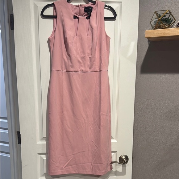 Donna Morgan Dresses & Skirts - Donna Morgan Pink Sheath Midi Dress Square Neck Sleeveless
